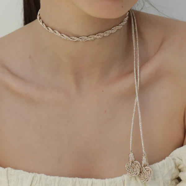 Waves Chocker Rose Gold